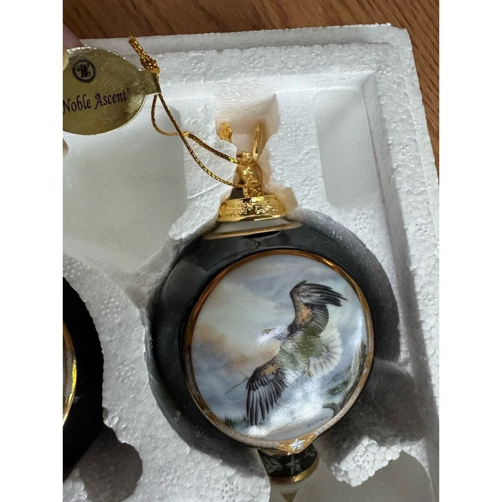 America The Beautiful Ornaments 1999 Eagle Dance Winged Majesty Noble‎ Bradford
